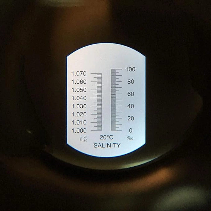 RS EXPORT 0-100 Salinity Refractometer for Aquariums and Labs