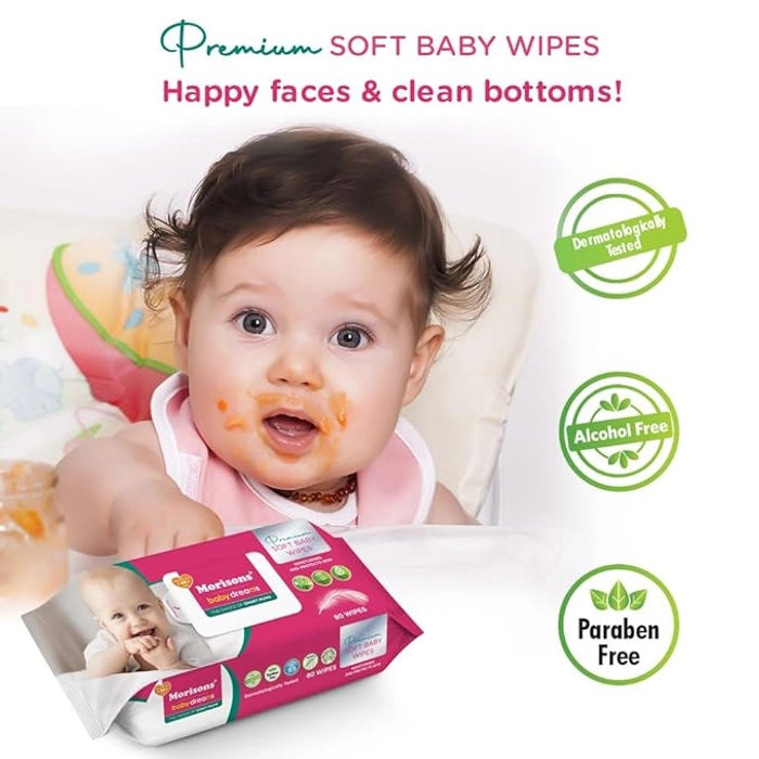 Morisons Baby Dreams Premium Soft Cleansing Baby Wipes