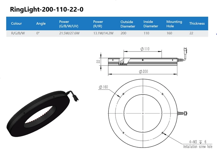 RING LIGHT-200-A00-110-W