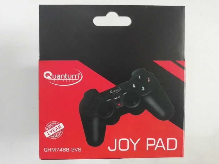 Quantum QHM7468 USB Gamepad with Dual Vibration (Black)