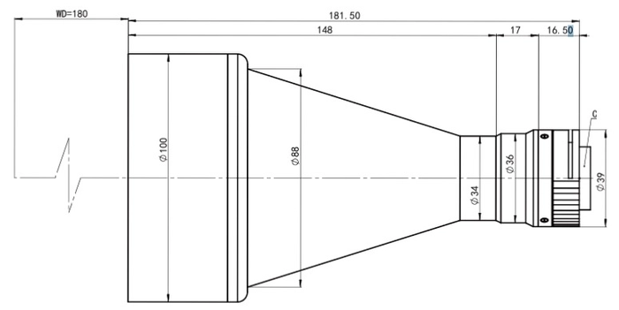 YAG-TEL-0.1X-180