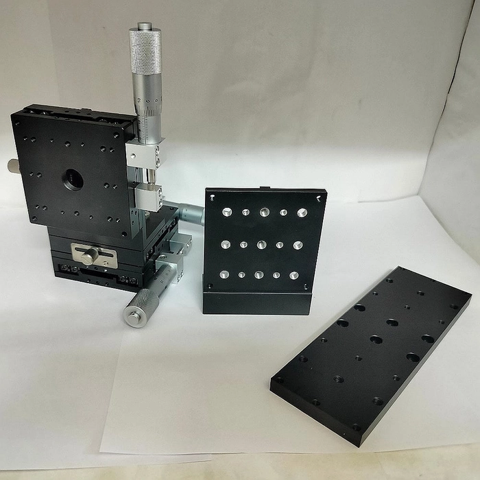 LD80 80mm Linear Stage Trimming Platform Bearing Tuning Sliding Table 80*80mm XYZ80-LM-2 double cross rail LD80-RM-2