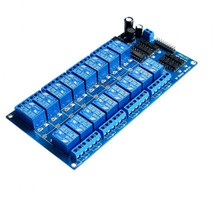 5V 16 Channel Relay Module with Light Coupling LM2576 Power Supply