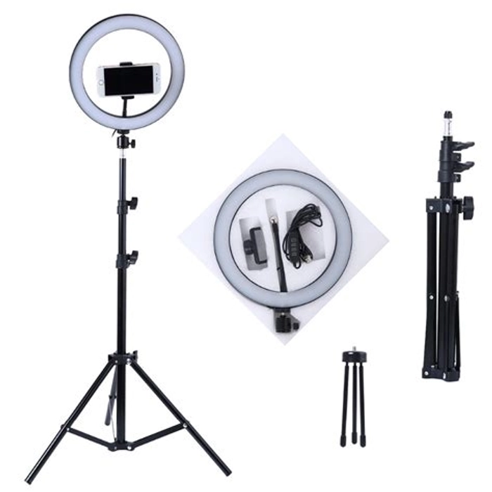 Portable 10 Inch Ring Fill Light With Tripod Ring Light Ring Flash