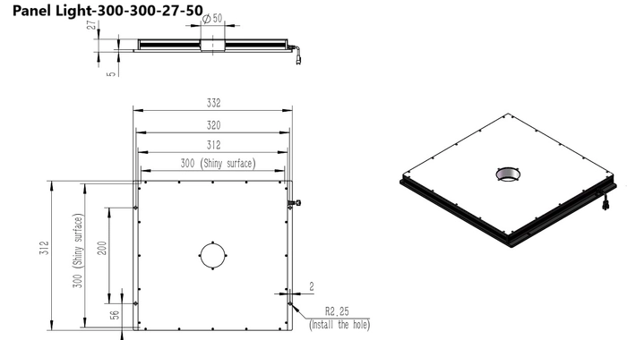 PANEL LIGHT-300-300-27-50