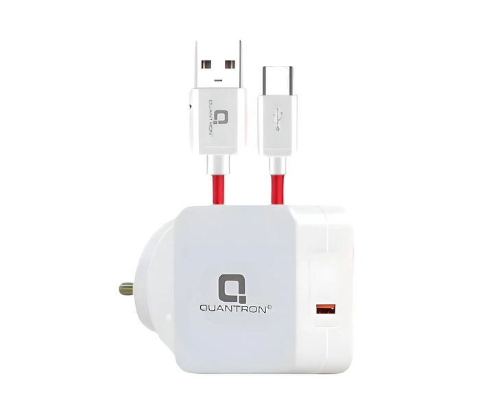 Quantron Magma QCH-400 100W | Ultra Fast Charging | Adapter with Type-C Cable | White