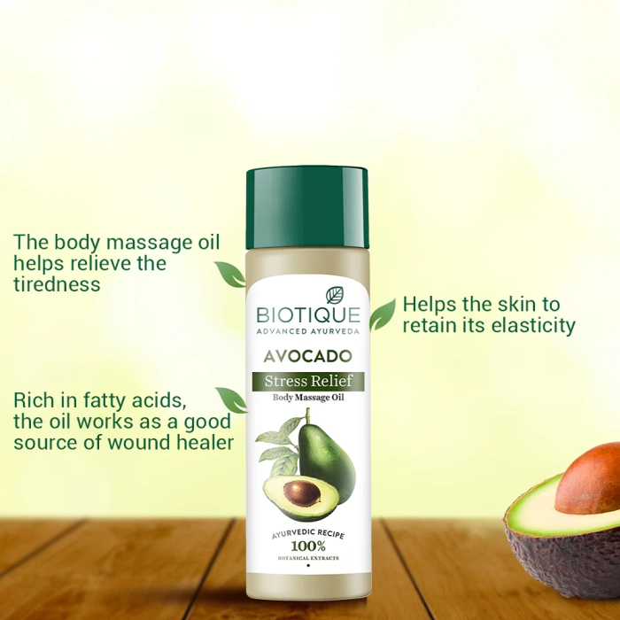 Avocado stress relief body massage oil