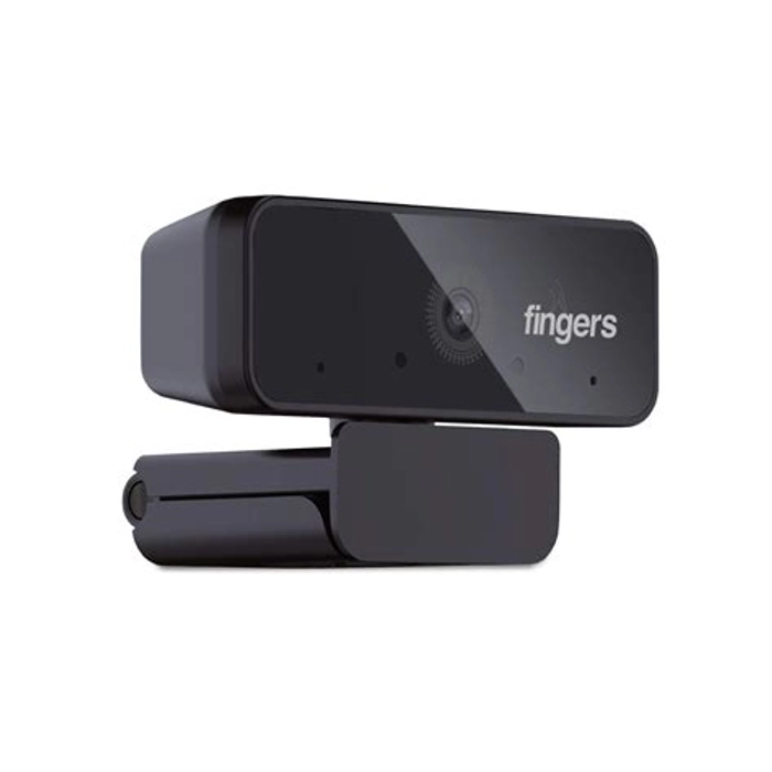 FINGERS 1080 Hi-Res Webcam with 1080p Wide Angle Lens and Built-in Mic