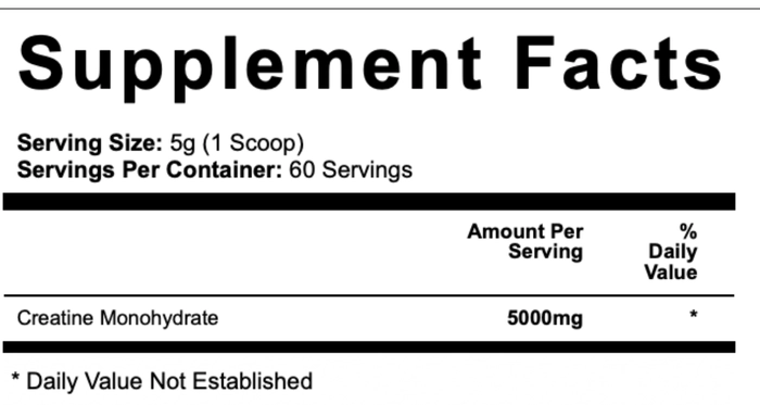 Creatine Monohydrate Powder