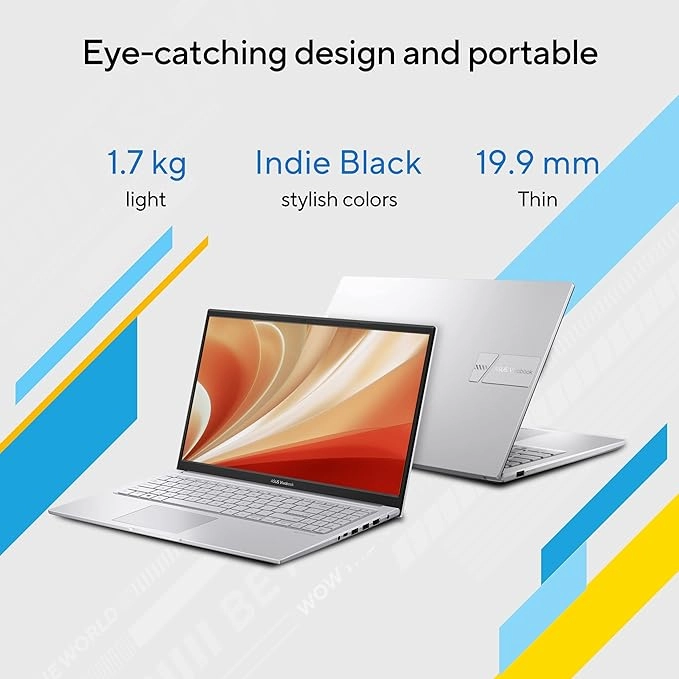 ASUS Vivobook 15, 15.6" FHD , Intel Core i3-1315U, (16GB RAM/512GB SSD/Intel® UHD/Win 11/M365 Basic (1Year)*/Office Home 2025/Cool Silver/1.70 kg), X1504VA-NJ2324WS