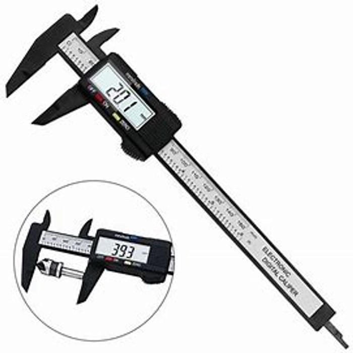 Digital Carbon Fiber Vernier Caliper 6 Inch