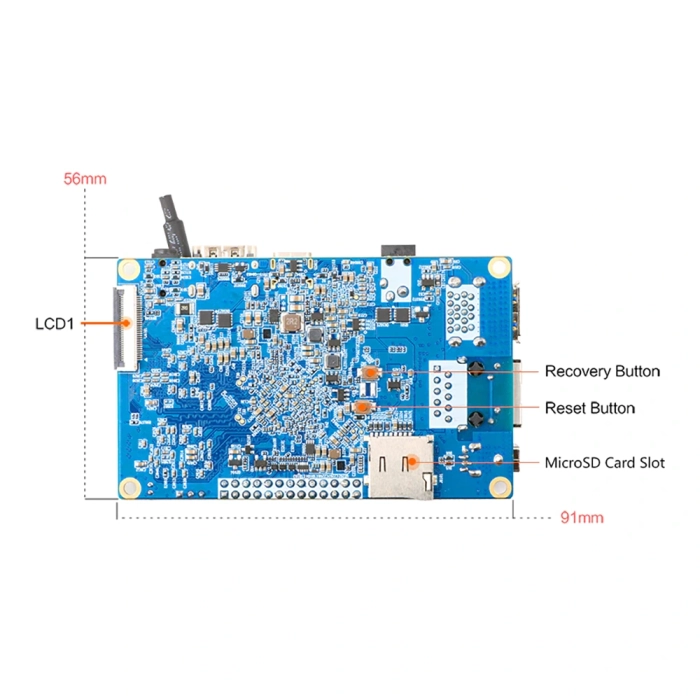 Orange Pi 4 LTS 4GB RAM 16GB EMMC