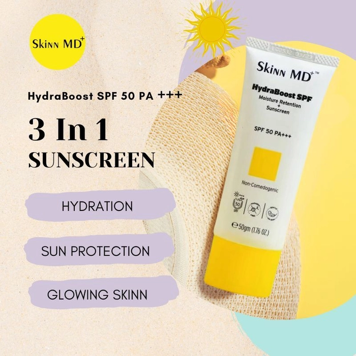 HydraBoost SPF 50 PA+++ Sunscreen with Glutathione, Arbutin