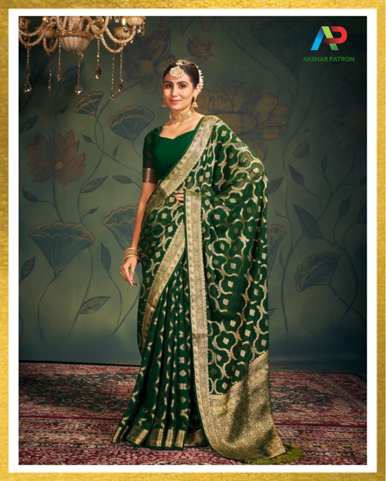 Laxmipati 6481 Chiffon Saree (Multicolor) in Lucknow at best price by  Fashion Cave - Justdial