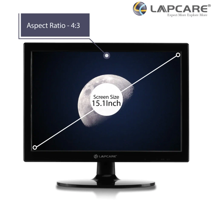 LAPCARE LED Monitor LM154 - 15.1-inch (38.36CM) - VGA & HDMI