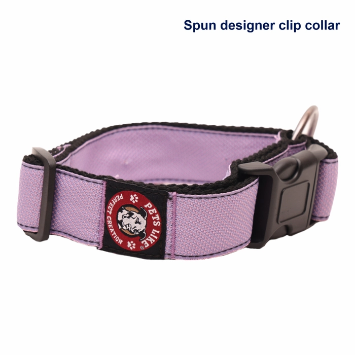 Spun designer clip collar