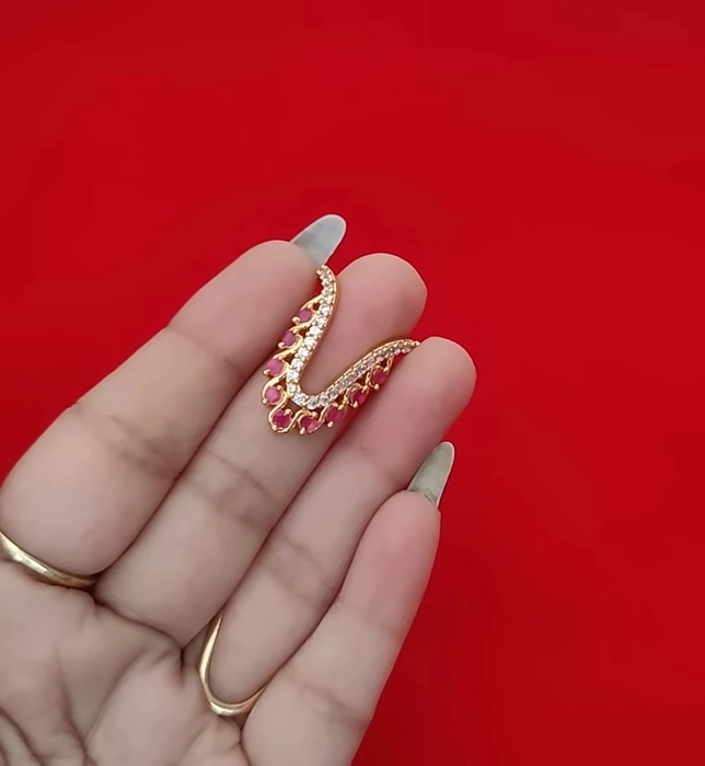 Indian 18K GoldPlated 5.5 Finger Ring Designer Rings Women's Gift Ethnic  Jewelry | eBay