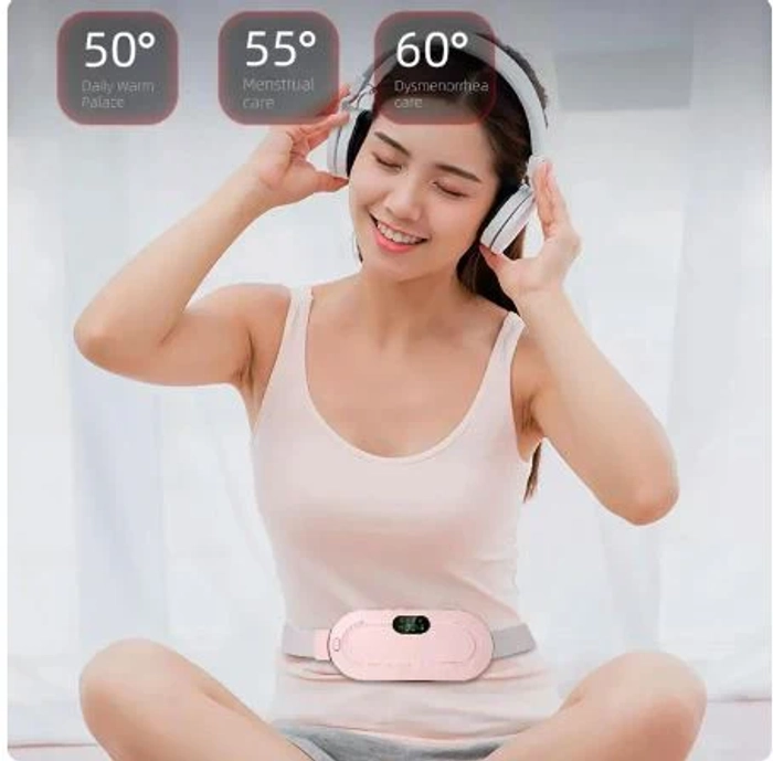 PORTABLE CORDLESS HEATING PAD, PERIOD CARE WAIST MASSAGE