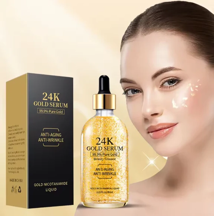 24K GOLD FACE SERUM NIACINAMIDE ANTI WRINKLE ANTI AGING