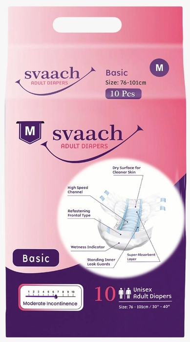 Svaach Basic Adult Diaper Sticker Type  10s