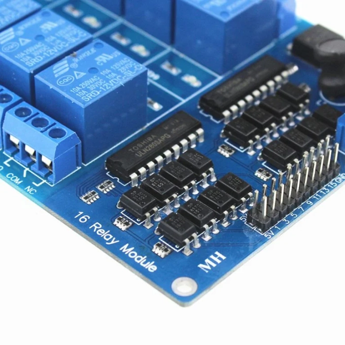 5V 16 Channel Relay Module with Light Coupling LM2576 Power Supply