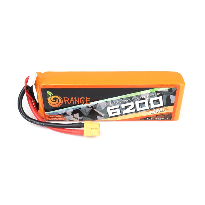 Orange 6200 mAh 4S 35C/70C (14.8V) Lithium Polymer Battery Pack (Lipo)