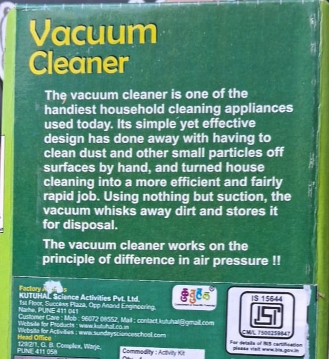 Vacuum Cleaner DIY Kit  - Kids 10+