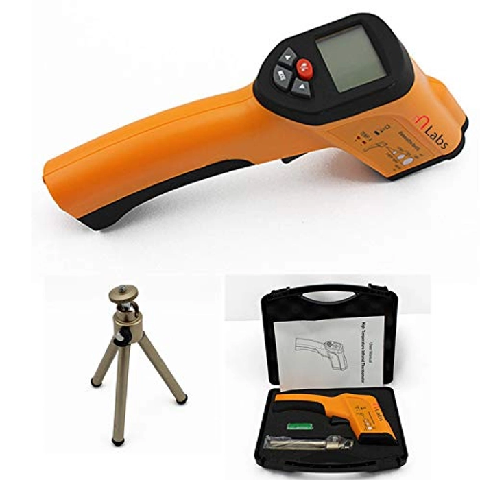 1300°c Degree High Temperature Meter Pyrometer Non-Contact LCD display Infrared Thermometer