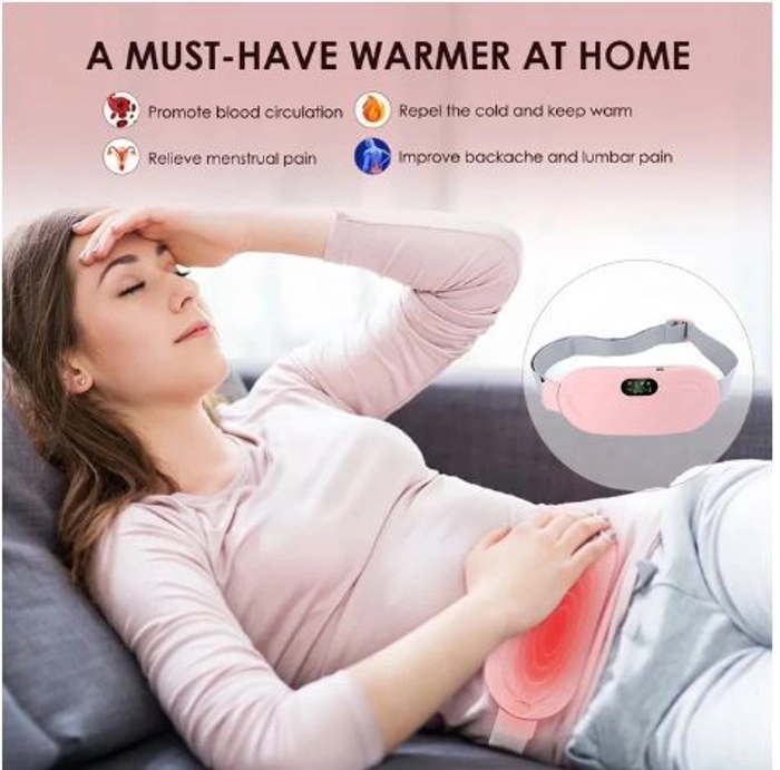 PORTABLE CORDLESS HEATING PAD, PERIOD CARE WAIST MASSAGE