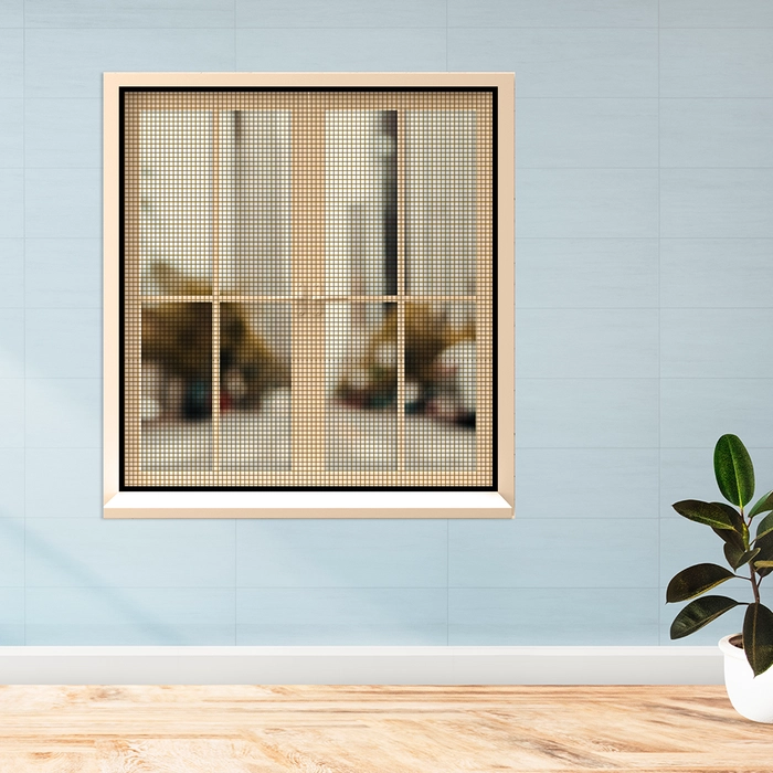 Classic Mosquito Net Window Mosquito Net 120 GSM Fiberglass - Brown