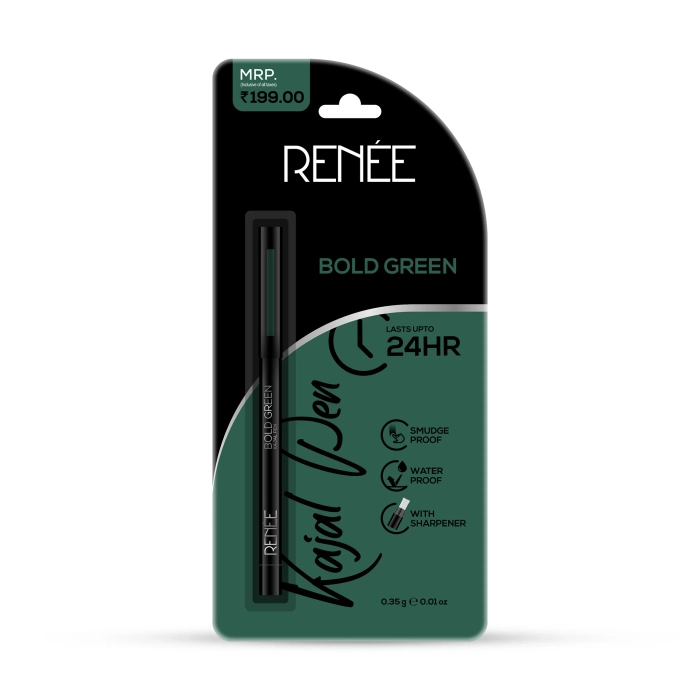 RENEE True Blue Kajal Pen with Sharpener, 0.35gm