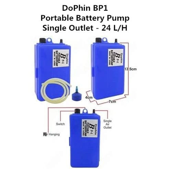 Dophin BP1 Aquarium Portable Battery Air Pump