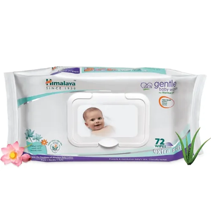 Himalaya Gentle Baby Wipes 72 Piece