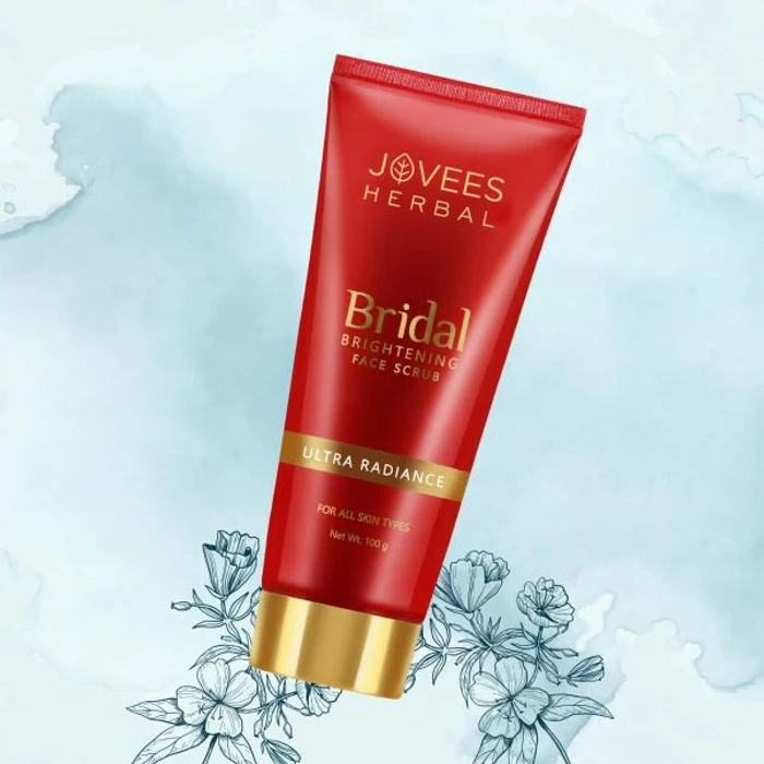 Jovees Bridal Brightening Face Scrub |Turmeric & Pearl Millet Flour