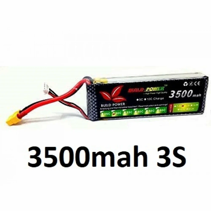 3500mah 11.1v 30C 3S Build Power Lipo Battery