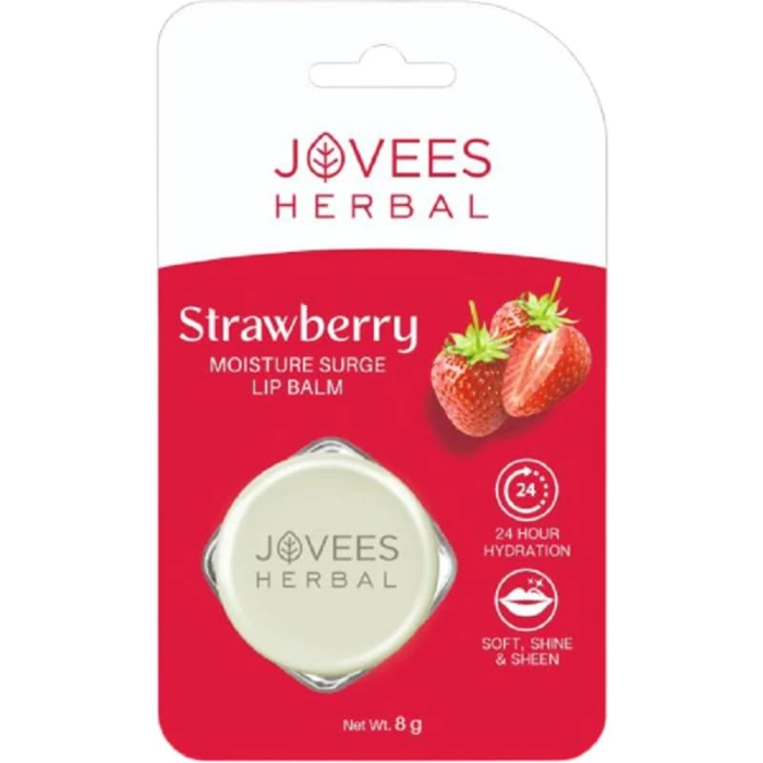 Jovees Strawberry Moisture Surge Lip Balm | Hydrates | Rejuvenates