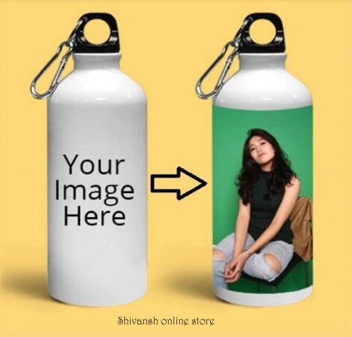 Water Bottle Photo and Name Customized