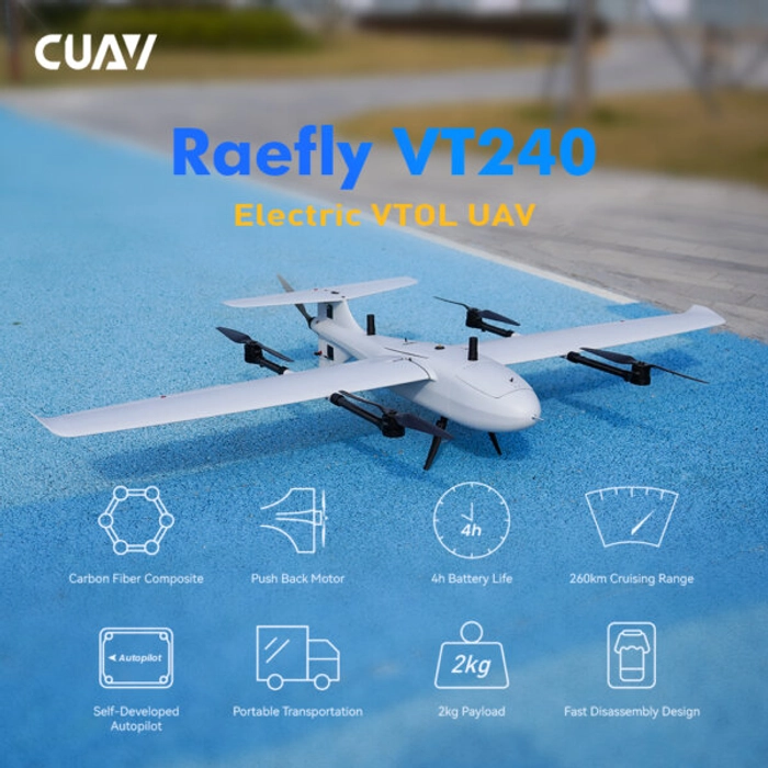 CUAV Raefly VT240 Carbon Fiber VTOL UAV