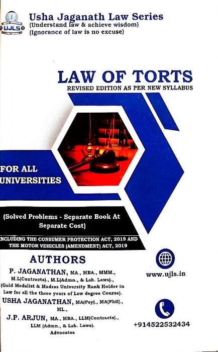 Law Of Torts  By : Usha Jagannathan Law Series