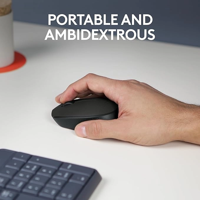 Logitech B170 Wireless Mouse with USB Receiver,(Black)