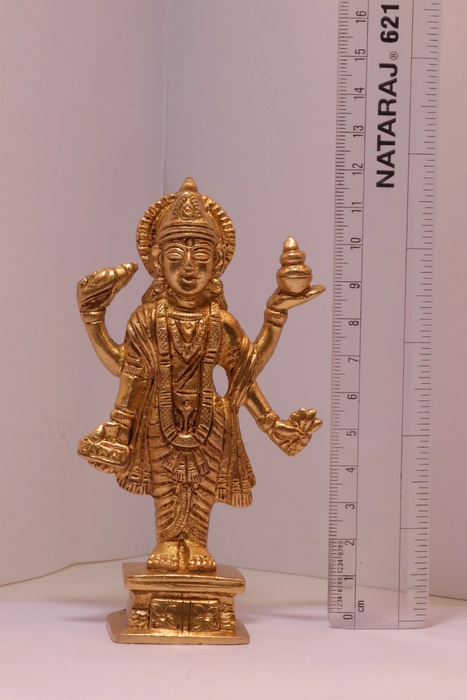 Brass Dhanvantri ji Statue (Middle Size)