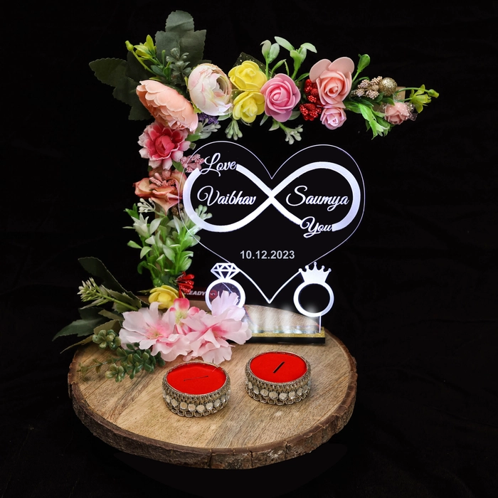 DIY Engagement Ring Platter using Cardboard and Thermocol | Engagement Ring  Tray Decoration - YouTube