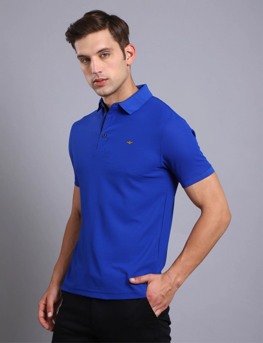 Royal Blue Premium Polo T Shirt Top Quality Apparel