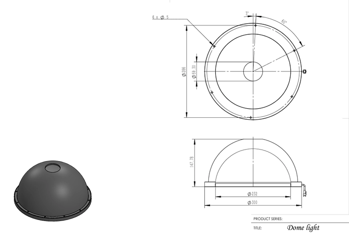 Dome Light 300mm