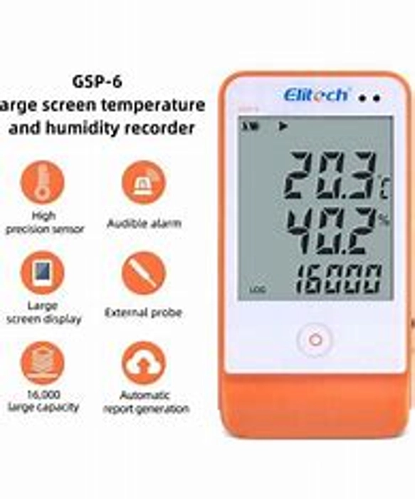 Elitech GSP6 Temperature and Humidity Data Logger