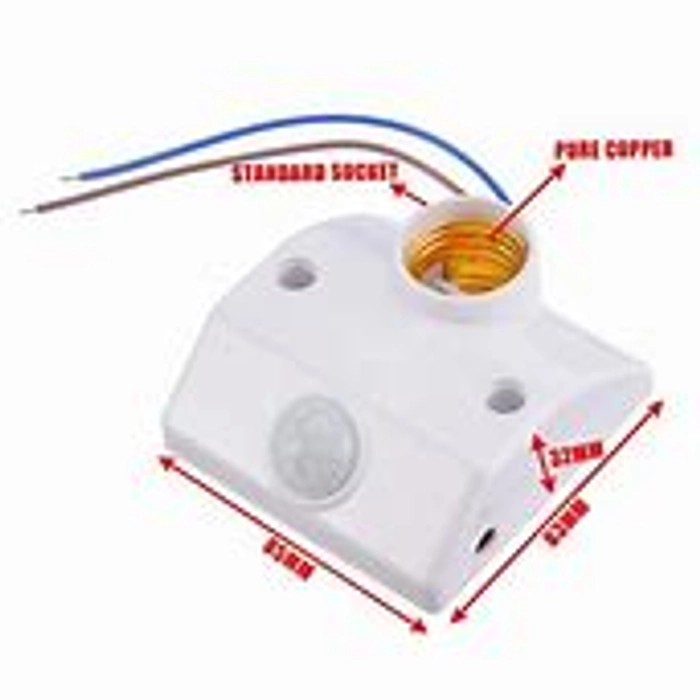 E27 PIR INFRARED MOTION SENSOR LED LIGHT LAMP HOLDER CONTROL SWITCH