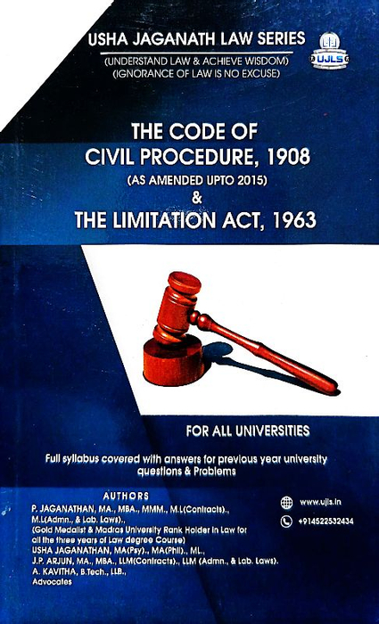 The Code Of Civil Procedure, 1908 (As Amended Upto 2015) &  The Limitation Act, 1963