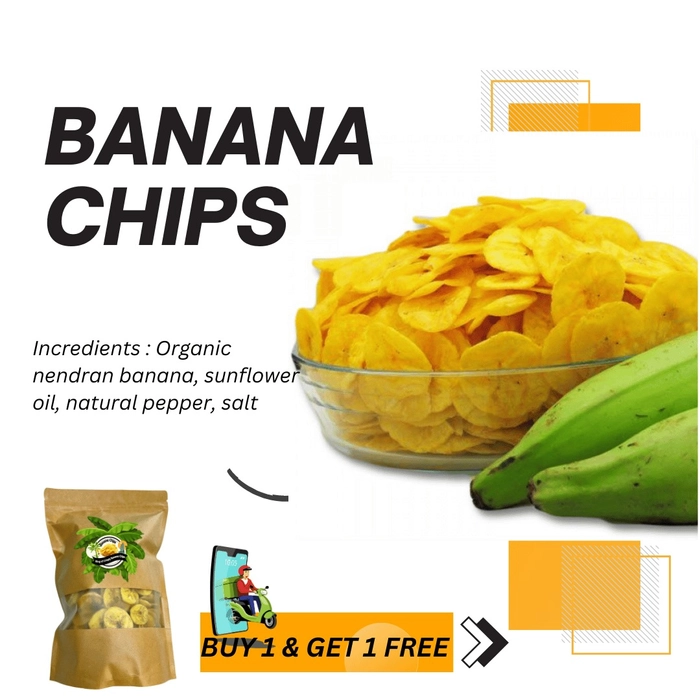 Crispy banana chips - 500 g (Buy 1 get 1 free)