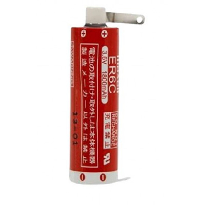 ER6C 3.6V 1800mAh Lithium Thionyl Chloride Battery with Lugs