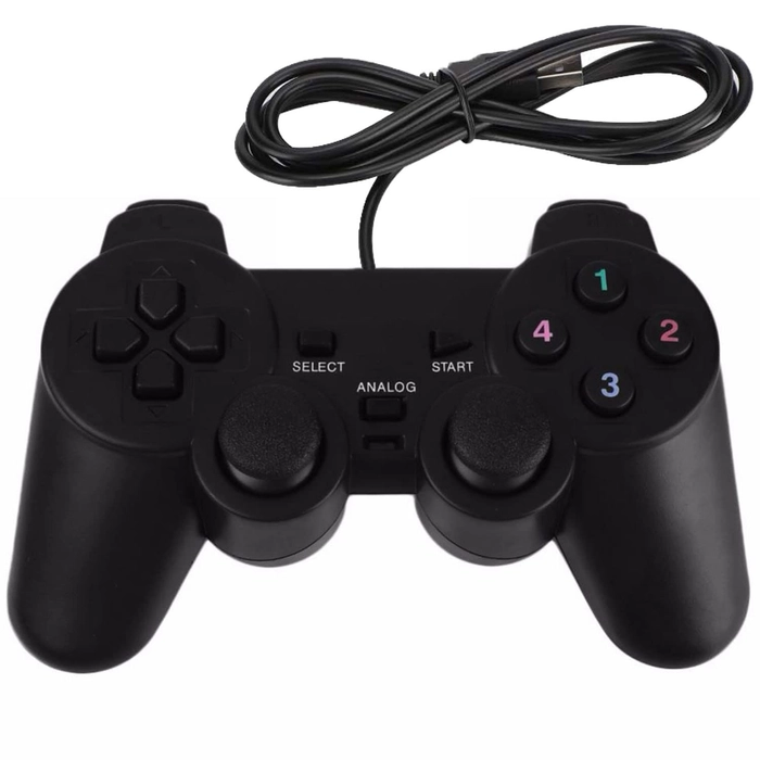 Quantum QHM7468 USB Gamepad with Dual Vibration (Black)